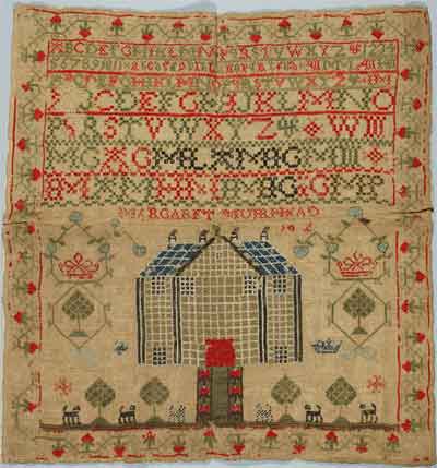 Sampler worked by Margaret Muirhead